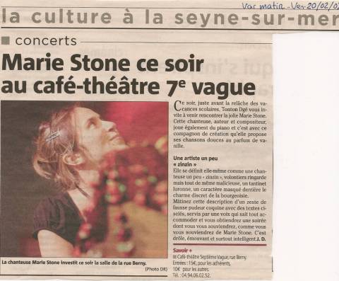 Article Var matin - 2009